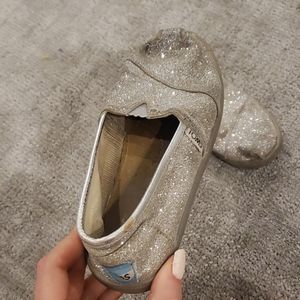Sparkly Tom's shoes